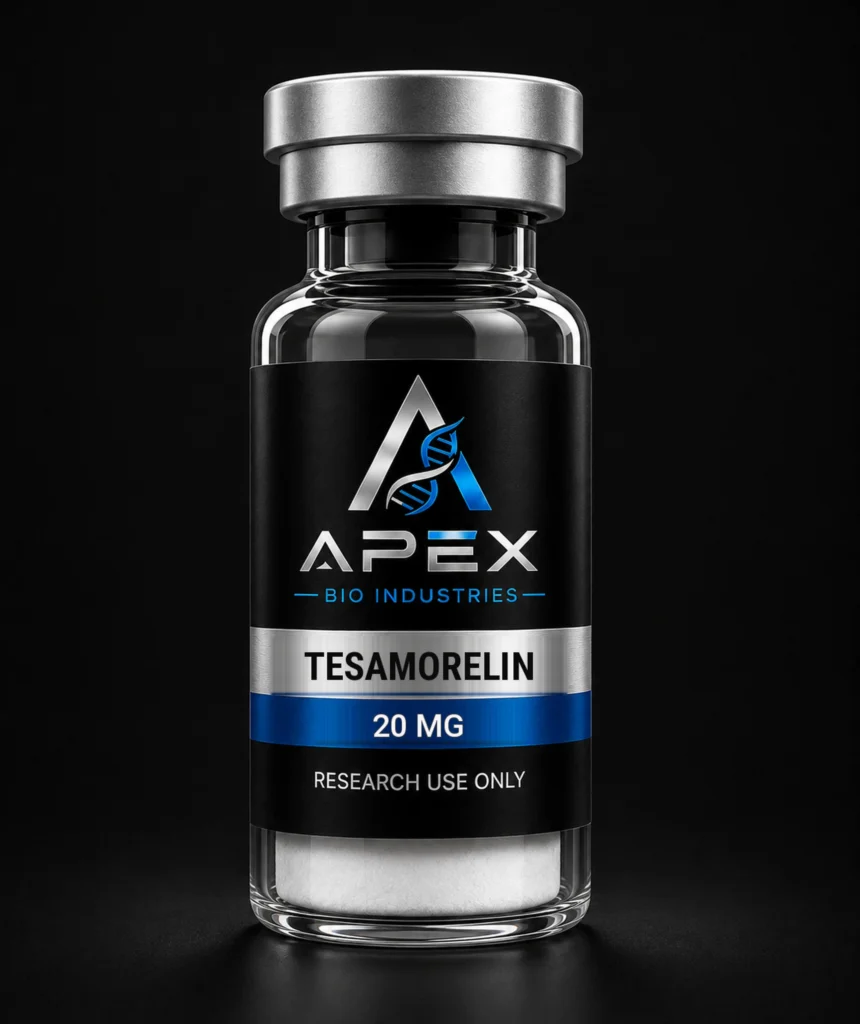 Tesamorelin 10 mg research peptide vial