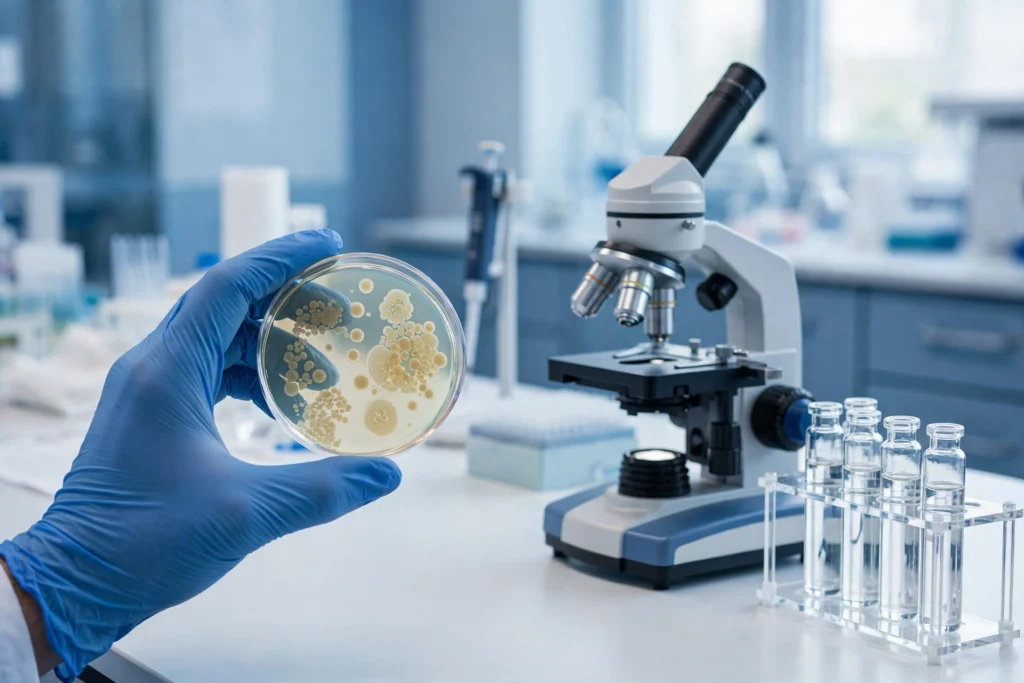 Antimicrobial peptides research — host-defense peptide laboratory study